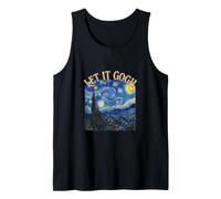 Let It Gogh Notte Stellata Pittura Belle Arti Gioco di Parole Canotta