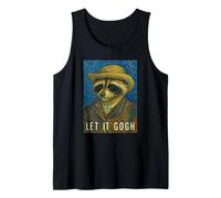 Let It Gogh Racoon Selfie Art Lover Pittura Vincent Van Gogh Canotta