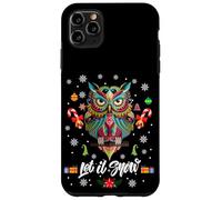 Let It Snow Cool Christmas Night Owl Illustration Graphic Custodia per iPhone 11 Pro Max