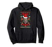 Let It Snow Cool Christmas Night Owl Team Santa Illustration Felpa con Cappuccio