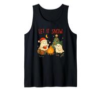 Let It Snow Cute Ghosts Intorno Campfire Canotta