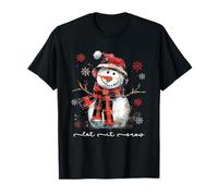 Let-It Snow Snowman Christmas Vibes Christmas Snowfall Cozy Maglietta