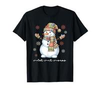 Let-It Snow Snowman Christmas Vibes Christmas Snowfall Cozy Maglietta