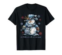 Let-It Snow Snowman Christmas Vibes Christmas Snowfall Cozy Maglietta