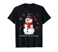 Let-It Snow Snowman Christmas Vibes Christmas Snowfall Cozy Maglietta