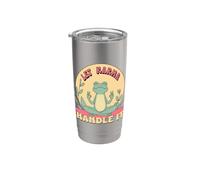 Let Karma Handle It Frog Toad Yoga Regalo Uomini Donne Bambini Bicchiere termico in acciaio inox doppia parete