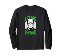 Let Me Be Frank Divertente Frankenstein Halloween Maglia a Manica