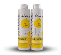 Let Me Be - Kit "With You" Shampoo e balsamo con miscela di aminoacidi ultra concentrati per la cura quotidiana, riparazione delle fibre, ricostruzione completa, olio di cocco, argan e macadamia, 2x1L
