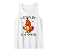 Let Me Check My Giveashitometer Funny Grumpy Chicken Coffee Canotta