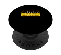 Let Me Drop Everything First Cool Janitor Facilities Manager PopSockets PopGrip Adesivo