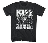 Let Me Go Rock N Roll Menst Shirt Hotter Than Hell Album Song Rock Cotton Mens Band Black L