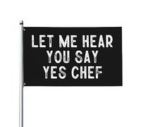 Let Me Hear You Say Yes Bandiera decorativa per esterni Premium 9,1x1,5 m - Colori vivaci, antivento e resistente all'acqua - Ideale per giardino ed eventi