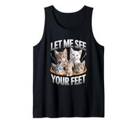 Let Me See Your Feet Cat Meme Y2K Bootleg Unwearable Canotta