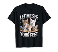 Let Me See Your Feet Cat Meme Y2K Bootleg Unwearable Maglietta