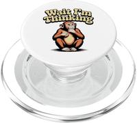 Let Me Think Monkey For People Meme divertente Sto pensando PopSockets PopGrip per MagSafe