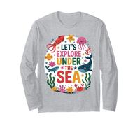 Let’s Explore Under The Sea Cute Ocean Animals Design Maglia a Manica