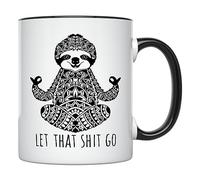 Let That Shit Go Tazzine Con Manico Tazze Da Caffè In Ceramica Tazze Per Succo Donna Latte 330Ml