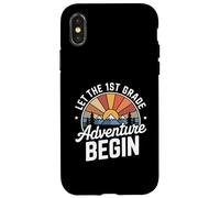 Let the 1st Grade Adventure Begin First Grade Teacher Custodia per iPhone X/XS
