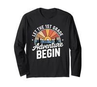 Let the 1st Grade Adventure Begin First Grade Teacher Maglia a Manica