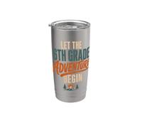 Let The 6th Grade Adventure Begin Sixth Grade Back To School Bicchiere termico in acciaio inox doppia parete