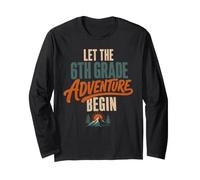 Let The 6th Grade Adventure Begin Sixth Grade Back To School Maglia a Manica