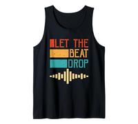 Let The Beat Drop Retro DJ Music Wave Vintage Canotta