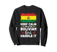 Let The Bolivian Girl Handle it Bolivia Flag Felpa