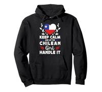 Let The Chilean Girl Handle it Chile Flag Felpa con Cappuccio