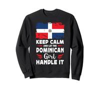 Let The Dominican Girl Handle it Dominican Republic Flag Felpa