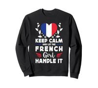 Let The French Girl Handle it France Flag Felpa