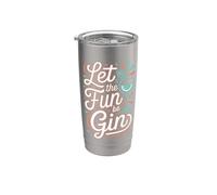 Let The Fun Be Gin & Tonic Amante Cocktail Aperitivo Gin Bicchiere termico in acciaio inox doppia parete