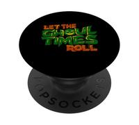 Let The Ghoul Times Roll, zucca retrò Spooky Jack-O-Lantern PopSockets PopGrip Adesivo
