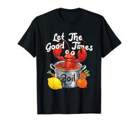 Let The-Good Times Bollire Divertente Crawfish Bollire Mardi Gras Cajun Maglietta