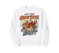 Let The Good Times Bollire Divertenti Crawfish Mudbug Crawdads Felpa