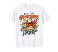 Let The Good Times Bollire Divertenti Crawfish Mudbug Crawdads Maglietta