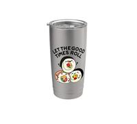 Let The Good Times Roll - Divertente gioco di parole di sushi Bicchiere termico in acciaio inox doppia parete