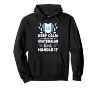Let The Guatemalan Girl Handle it Guatemala Flag Felpa con Cappuccio