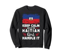 Let The Haitian Girl Handle it Haiti Flag Felpa