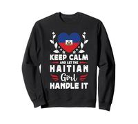 Let The Haitian Girl Handle it Haiti Flag Felpa