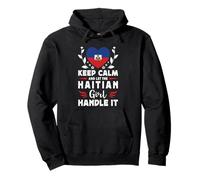 Let The Haitian Girl Handle it Haiti Flag Felpa con Cappuccio