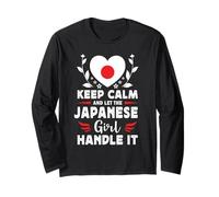 Let The Japanese Girl Handle it Japan Flag Maglia a Manica