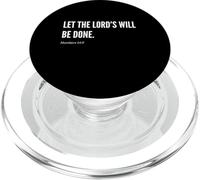 Let The Lord's Will Be Done Bibbia Citazione Dichiarazione PopSockets PopGrip per MagSafe