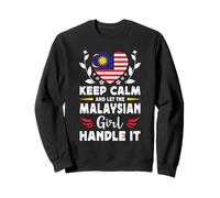 Let The Malaysian Girl Handle it Malaysia Flag Felpa
