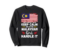 Let The Malaysian Girl Handle it Malaysia Flag Felpa