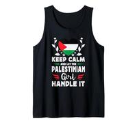 Let The Palestinian Girl Handle it Palestine Flag Canotta