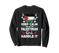 Let The Palestinian Girl Handle it Palestine Flag Felpa