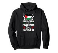 Let The Palestinian Girl Handle it Palestine Flag Felpa con Cappuccio