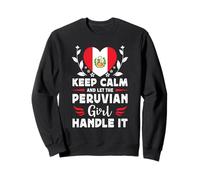 Let The Peruvian Girl Handle it Peru Flag Felpa