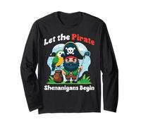 Let The Pirate Shenanigans Begin Golf Cute Boys Kids Bambino Maglia a Manica