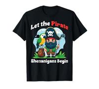 Let The Pirate Shenanigans Begin Golf Cute Boys Kids Bambino Maglietta